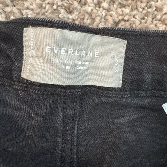 Everlane The Way-High Jean in Coal with Frayed Hem - Picture 7 of 8